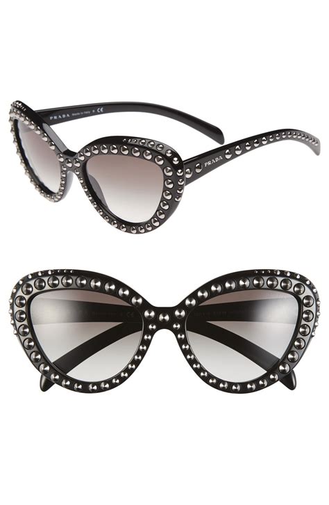 prada cat eyeglasses|prada cat eye studded sunglasses.